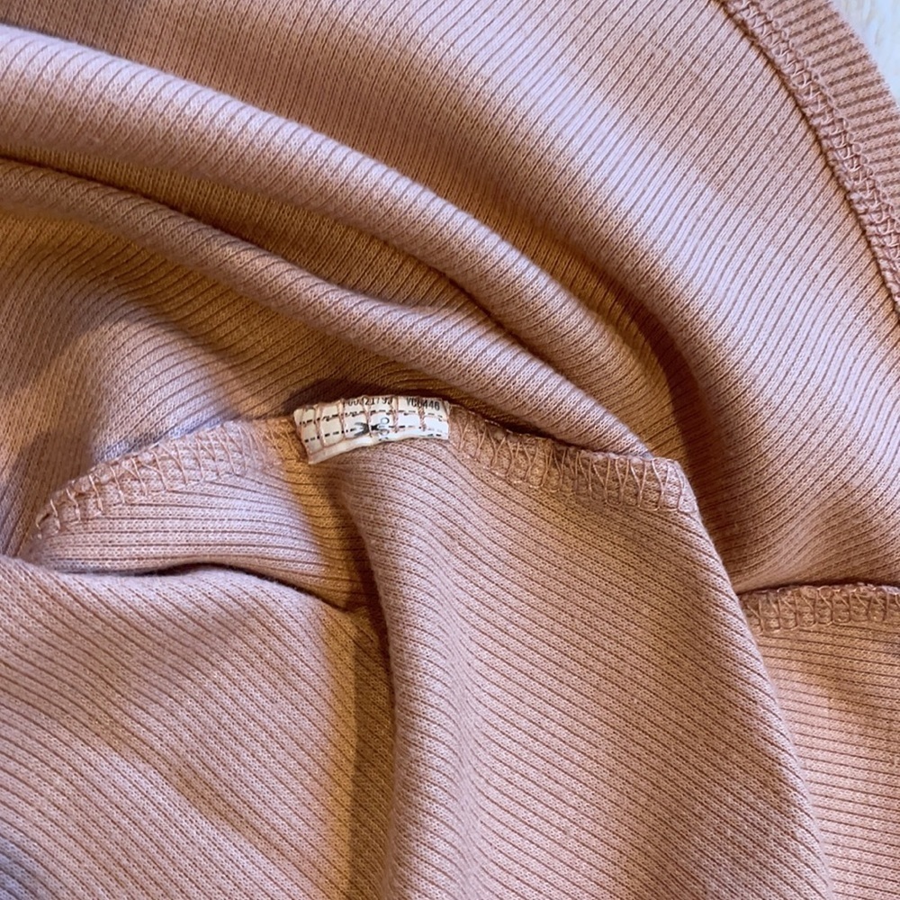 Nude/Blush Skater A line swingy mini dress - Picture 4 of 7